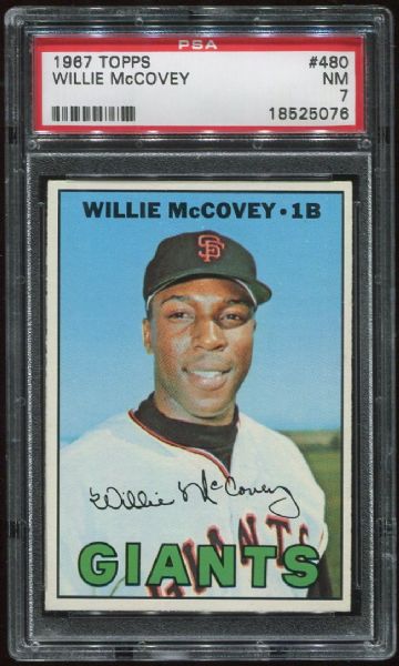 1967 Topps #480 Willie McCovey PSA 7