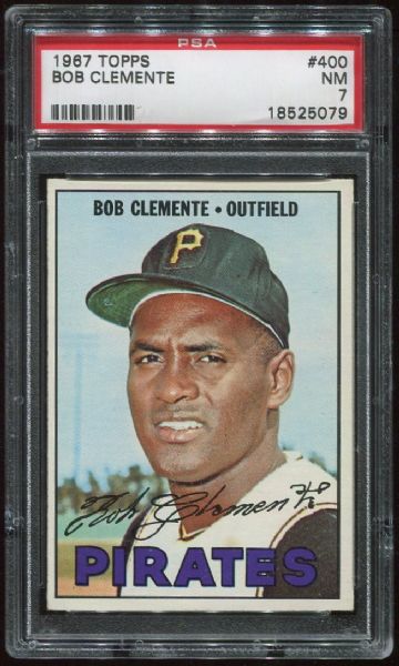 1967 Topps #400 Roberto Clemente PSA 7