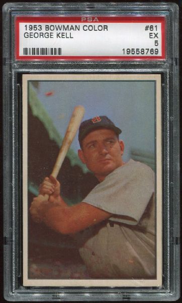 1953 Bowman Color #61 George Kell PSA 5