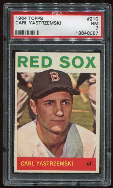 1964 Topps #210 Carl Yastrzemski PSA 7