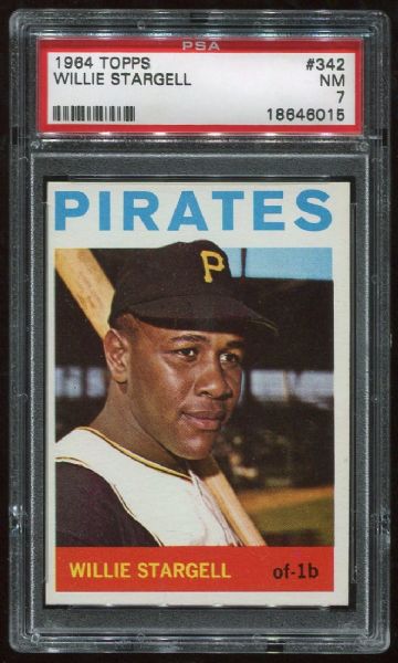 1964 Topps #342 Willie Stargell PSA 7