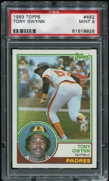 1983 Topps #482 Tony Gwynn Rookie PSA 9