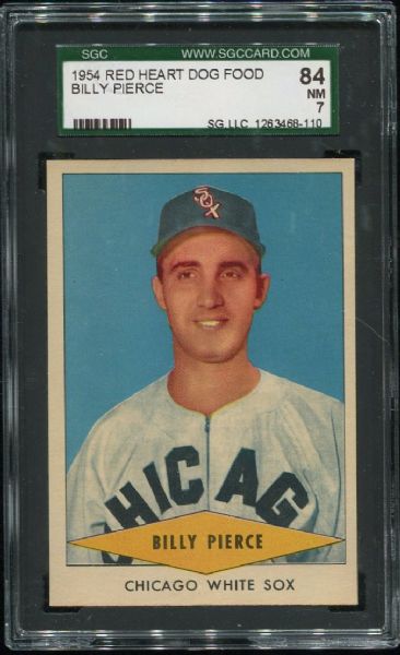 1954 Red Heart Billy Pierce SGC 84