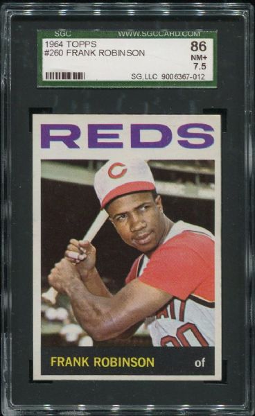 1964 Topps #260 Frank Robinson SGC 86