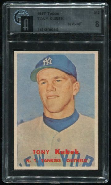 1957 Topps #312 Tony Kubek GAI 8