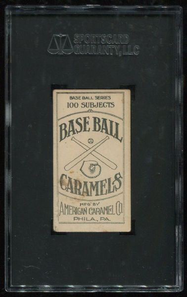 1909-11 E90-1 American Caramel Rebel Oakes w/ Printer's Mark SGC 10