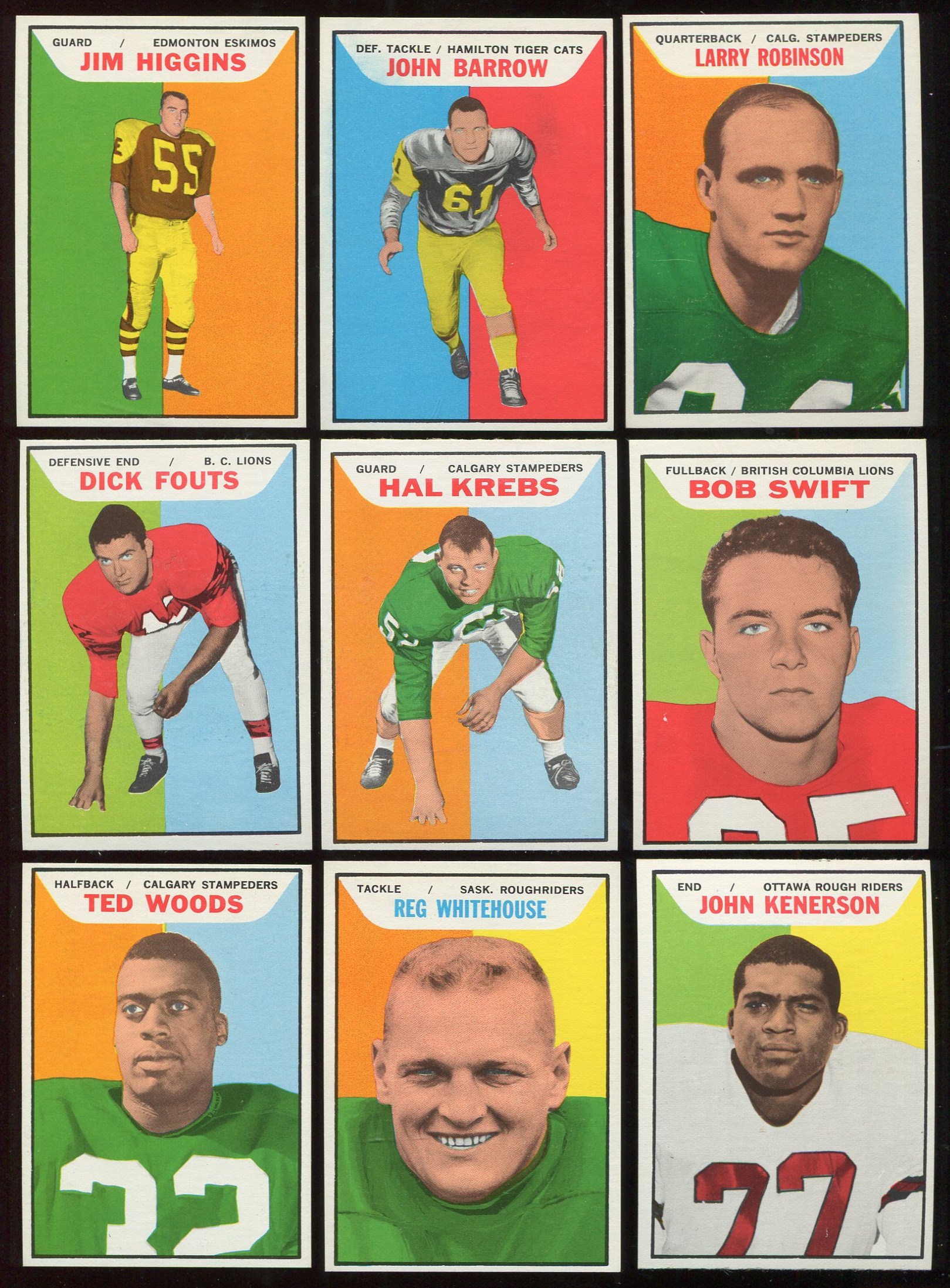 Lot Detail 1965 Topps Cfl Lot Of 32 Assorted With 6 Psa Graded 