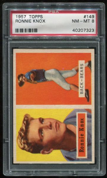 1957 Topps #149 Ronnie Knox PSA 8