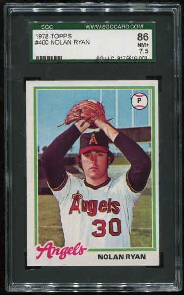 1978 Topps #400 Nolan Ryan SGC 86