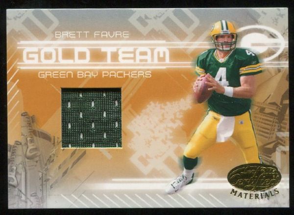 2005 Leaf Certified Gold GT-4 Brett Favre Game Used Jersey 35/150