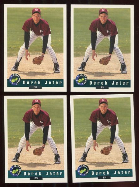 1992 Classic Draft Picks #6 Derek Jeter Rookie Lot of 10