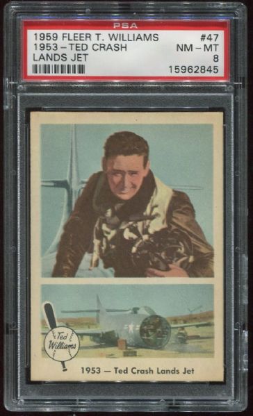 1959 Fleer #47 Ted Williams PSA 8