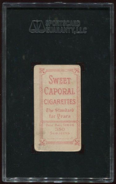 1909-11 T206 Sweet Caporal Chief Bender Pitching, Trees SGC 20