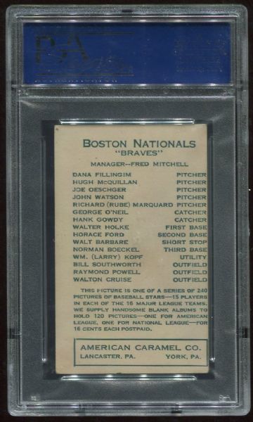 1922 E120 American Caramel Raymond Powell PSA 5