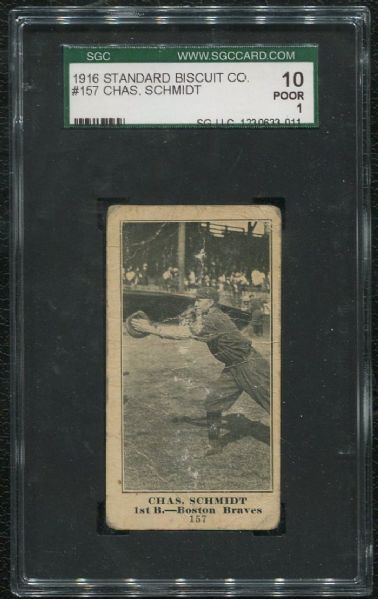 1916 Standard Biscuit #157 Chas. Schmidt SGC 10