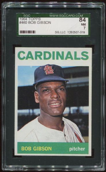 1964 Topps #460 Bob Gibson SGC 84