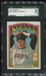1972 Topps #615 Steve Hargan SGC 96
