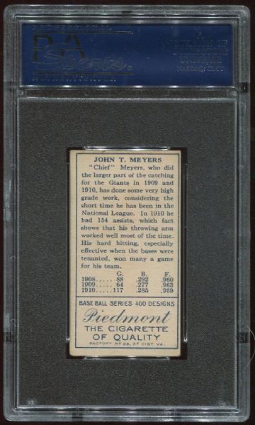 1911 T205 Piedmont Chief Meyers PSA 4.5