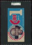 1970 Dunkin Donuts Ernie Banks Bumper Sticker SGC 84