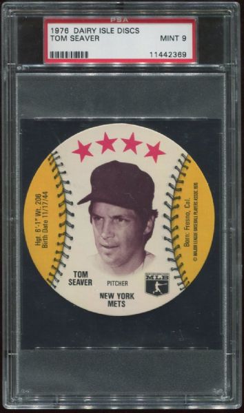 1976 Dairy Isle Discs Tom Seaver PSA 9