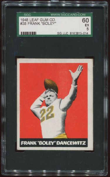 1948 Leaf Gum Co. #38 Frank Dancewitz SGC 60