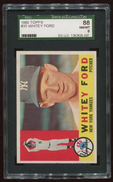 1960 Topps #35 Whitey Ford SGC 88