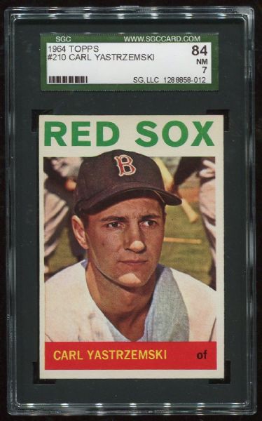 1964 Topps #210 Carl Yastrzemski SGC 84