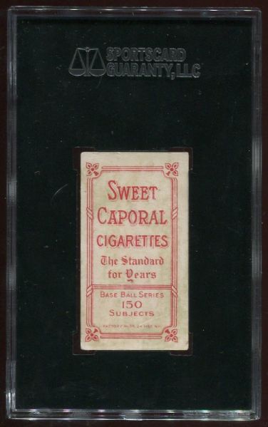 1909-11 T206 Sweet Caporal Johnny Evers Portrait SGC 30