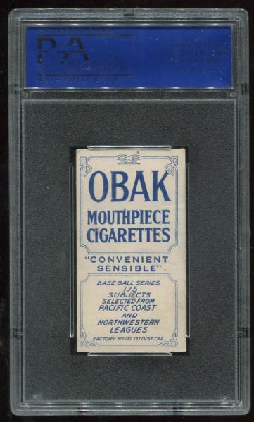 1910 T212 Obak Cigarettes Moser PSA 5