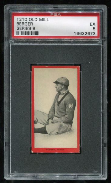 1910 T210 Old Mill Berger Series 8 PSA 5