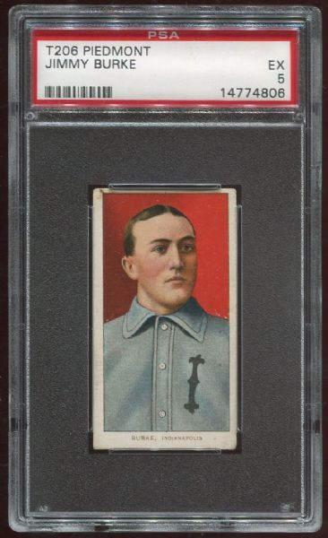 1909-11 T206 Piedmont Jimmy Burke PSA 5