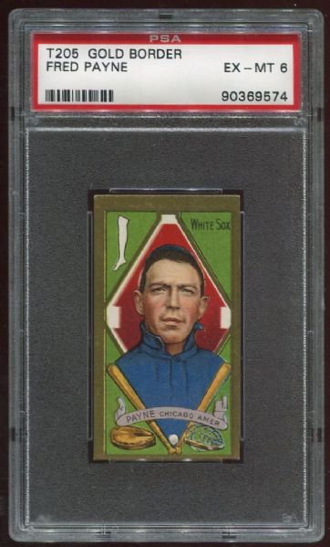 1911 T205 Sweet Caporal Fred Payne PSA 6