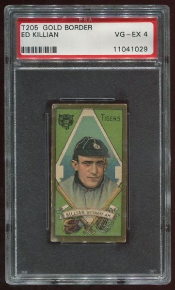 1911 T205 Sweet Caporal Ed Killian PSA 4