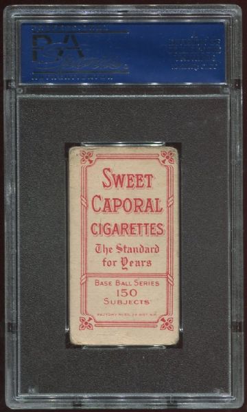1909-11 T206 Sweet Caporal Ed Hahn PSA 2.5