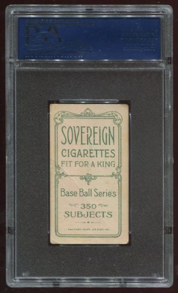 1909-11 T206 Sovereign Rube Kroh PSA 3