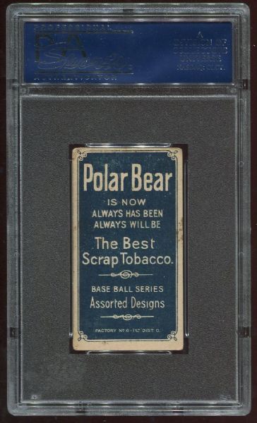 1909-11 T206 Polar Bear Dan McGann PSA 4