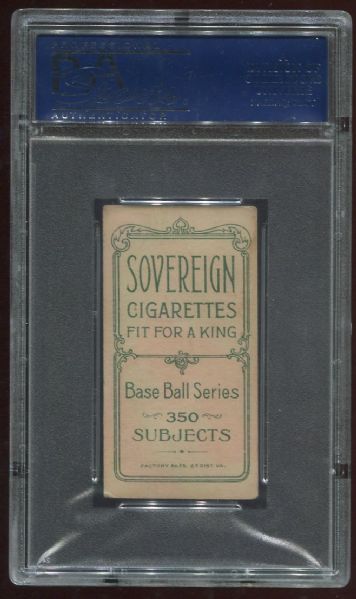 1909-11 T206 Sovereign Jack White PSA 4