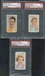 1934-1939 Lot of 9 Assorted Film Stars PSA 7-9