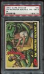 1962 Mars Attacks #31 The Monster Reaches In PSA 8