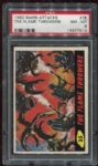 1962 Mars Attacks #35 The Flame Throwers PSA 8
