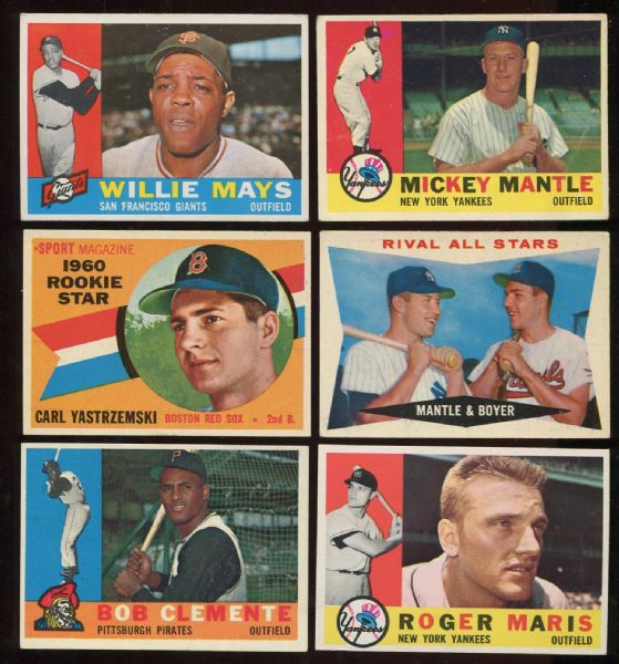 1960 Topps Complete Set (572 Cards) 