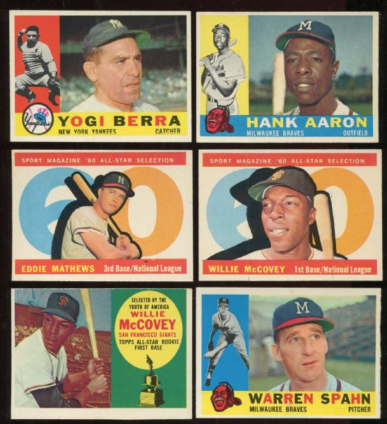 1960 Topps Complete Set (572 Cards) 