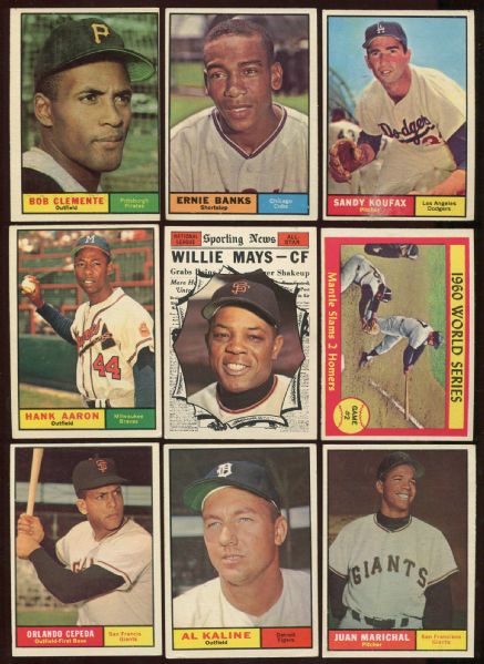 1961 Topps Complete Set (587 Cards)