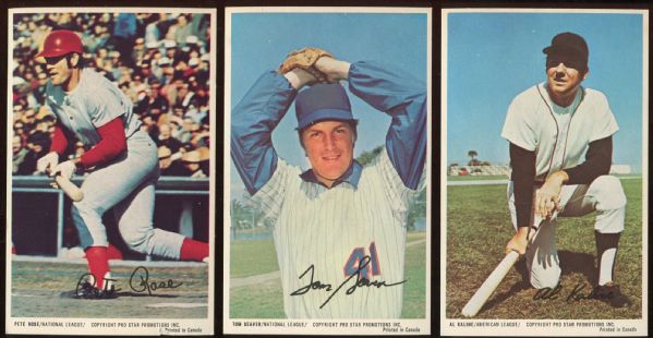 1972 Pro Star Promotions Lot of 11 Postcards - Stars & Hall of Famers