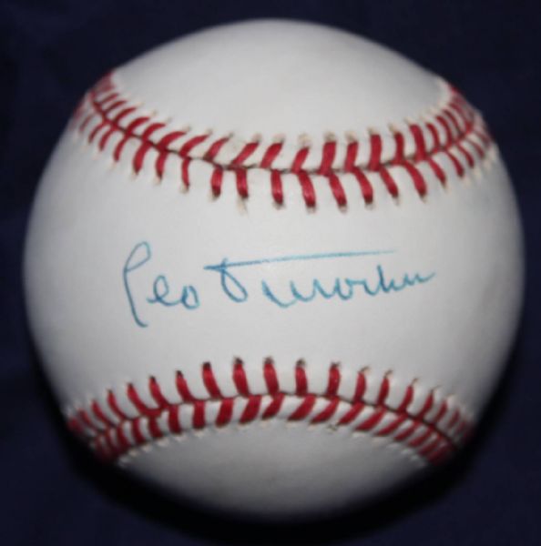 Leo Durocher Single Signed Baseball JSA Authentic