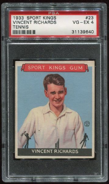 1933 Sport Kings #23 Vincent Richards PSA 4