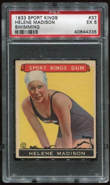 1933 Sport Kings #37 Helene Madison PSA 5