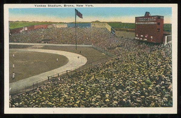 1920s Underwood & Underwood Yankee Stadium Postcard
