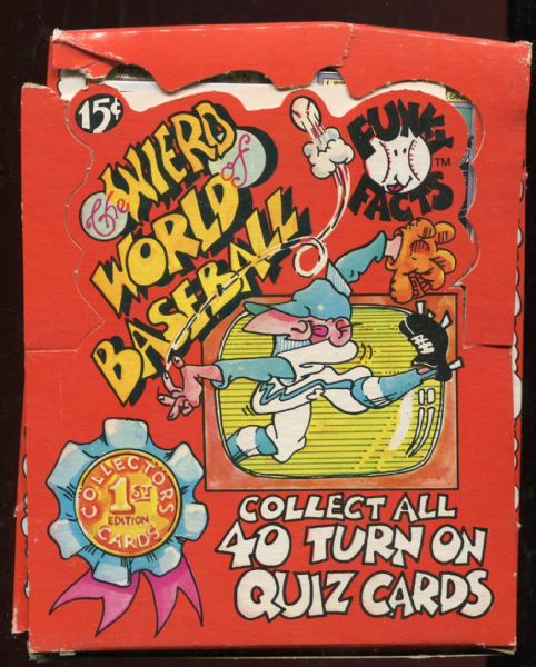 1976 The Weird World of Baseball Complete Unopened Wax Box 