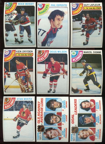 1978 Topps Hockey High Grade Set (264 Cards)